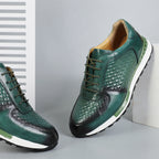 Polished Leather Comfort Sneakers