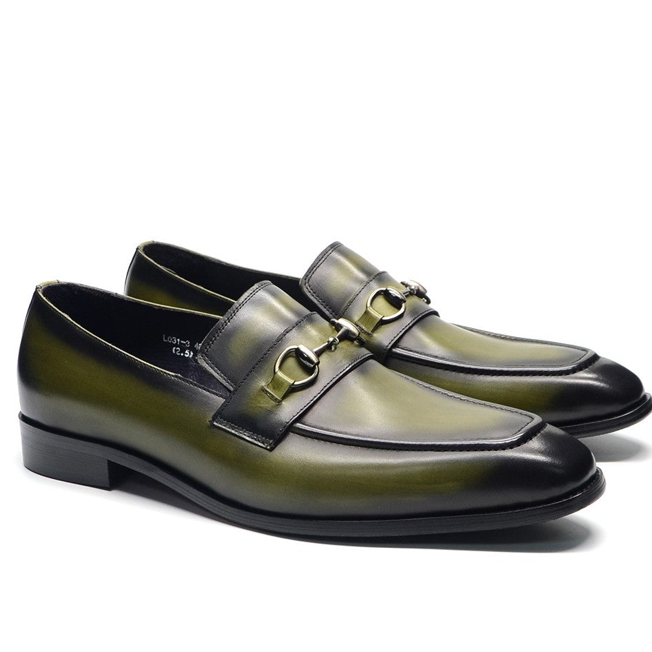 Soft Cowhide Slip-On Loafers