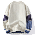 Cable Knit Ombre Stripe Sweater