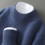 Cashmere-Knit Crew Neck Sweater