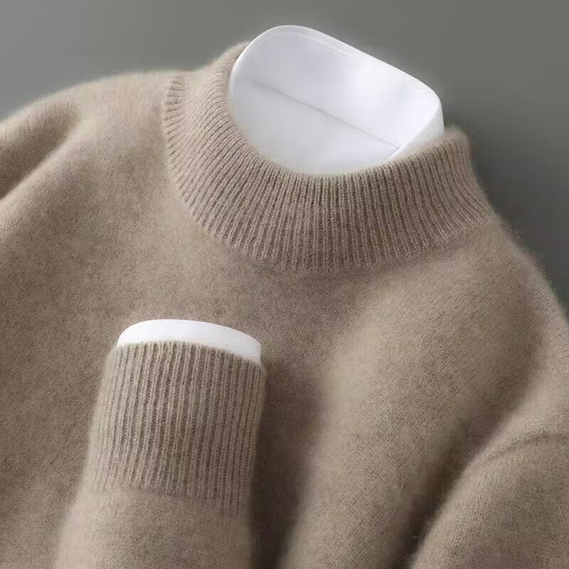Cashmere-Knit Crew Neck Sweater