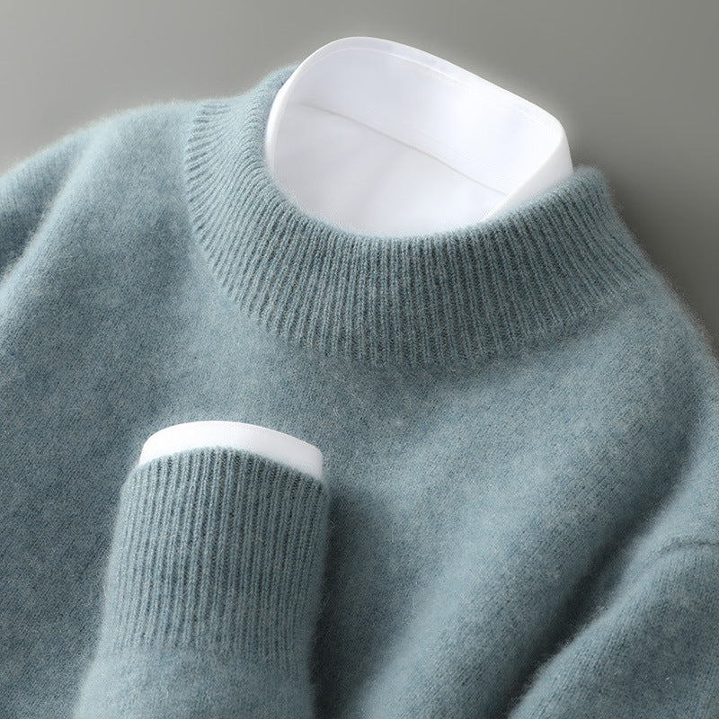 Cashmere-Knit Crew Neck Sweater