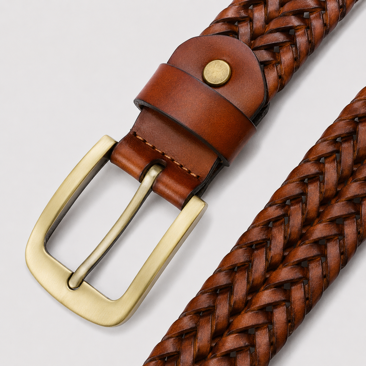 Woven Leather Belt