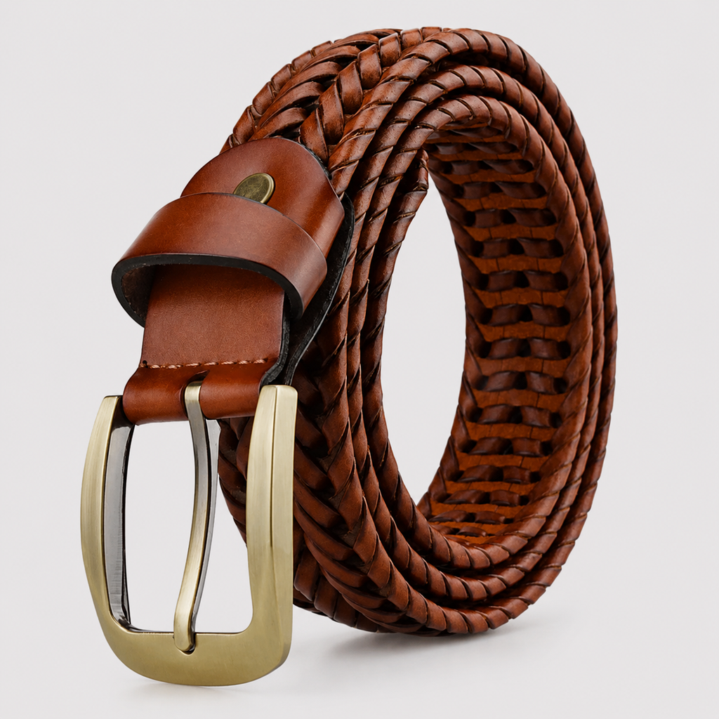 Woven Leather Belt