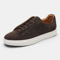 Suede Low-Top Lace-Up Sneakers