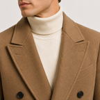 Double-Breasted Wool Overcoat