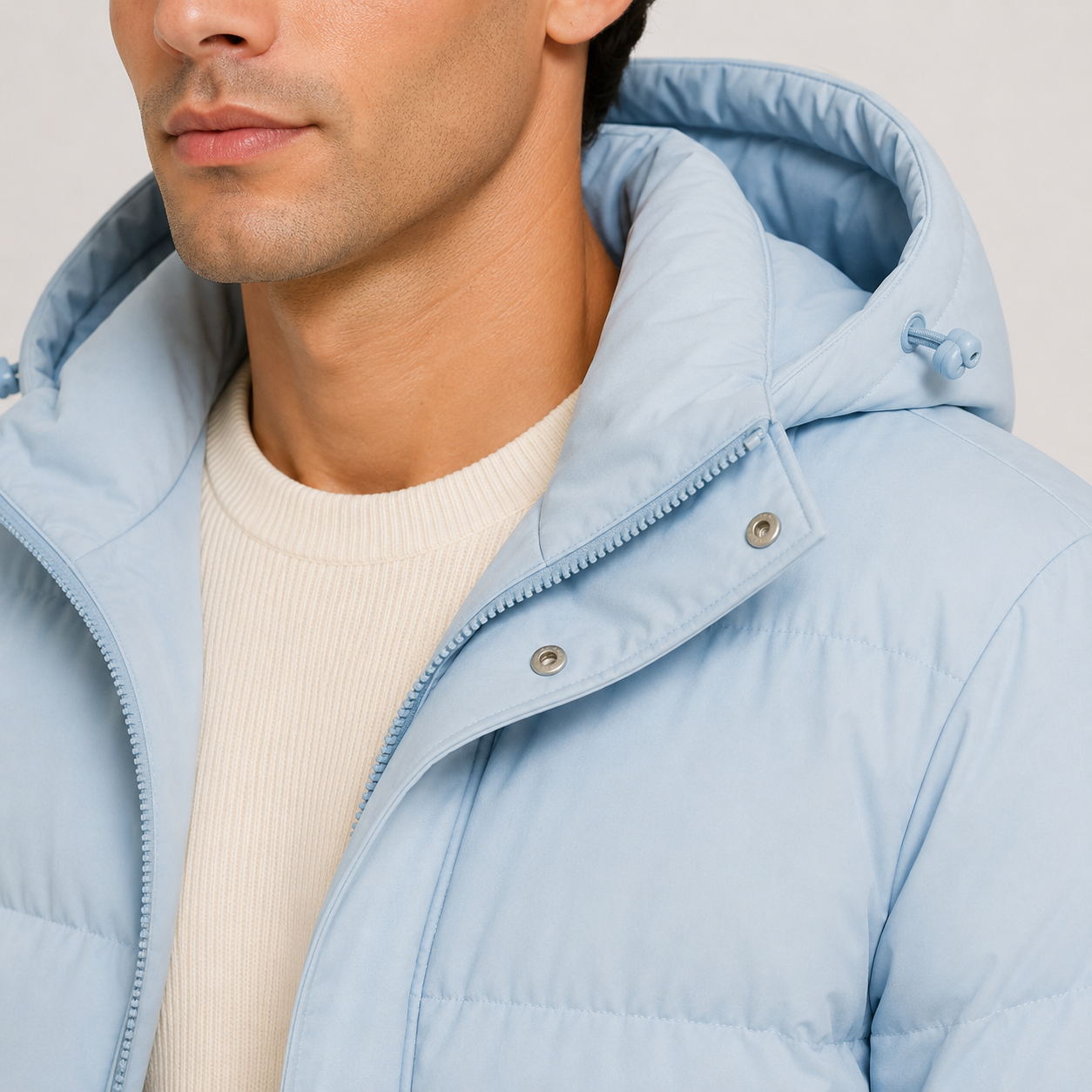 Lightweight Hooded Puffer Jacket