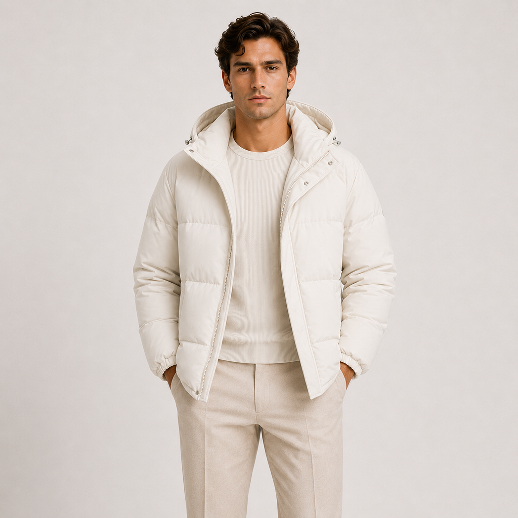 Lightweight Hooded Puffer Jacket
