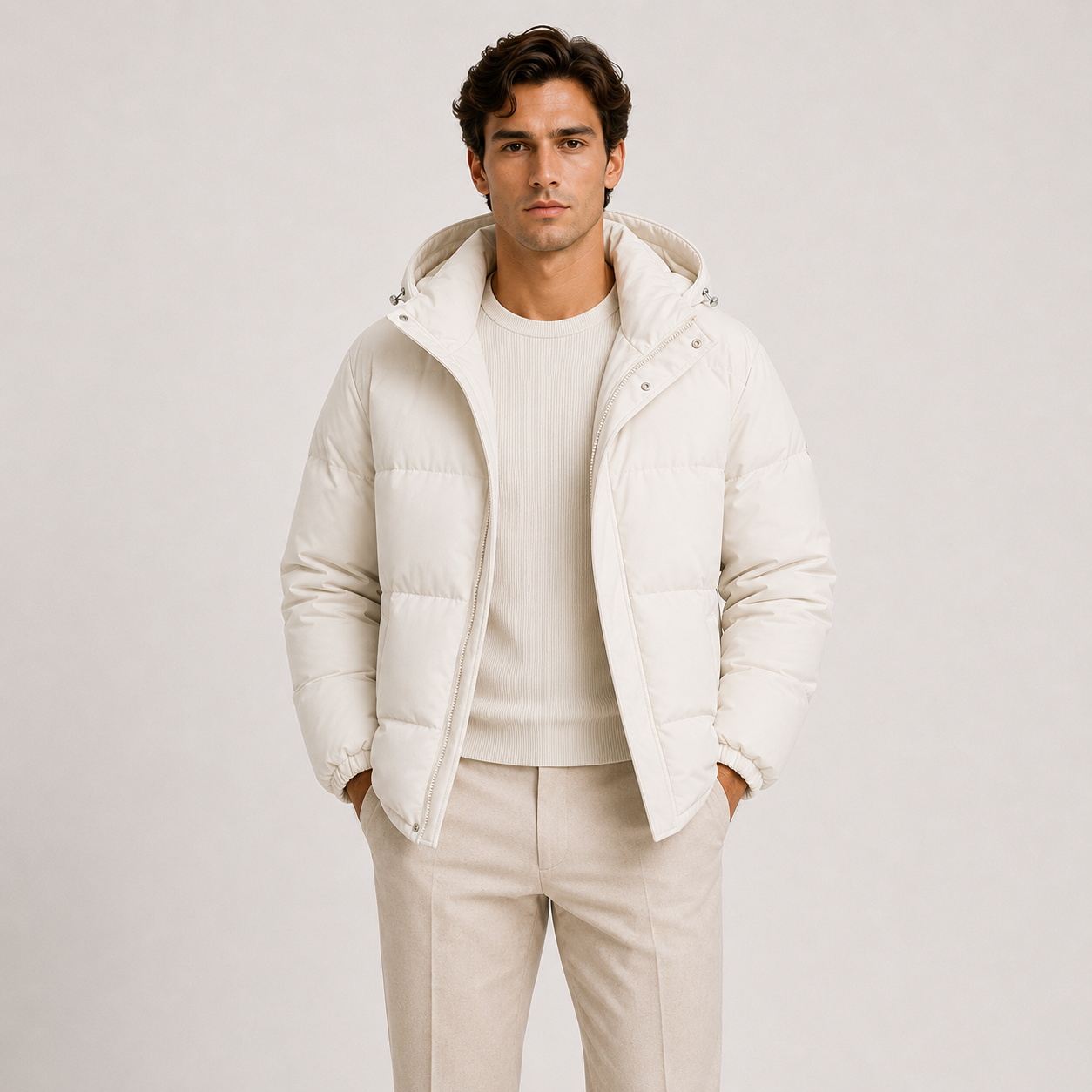 Lightweight Hooded Puffer Jacket