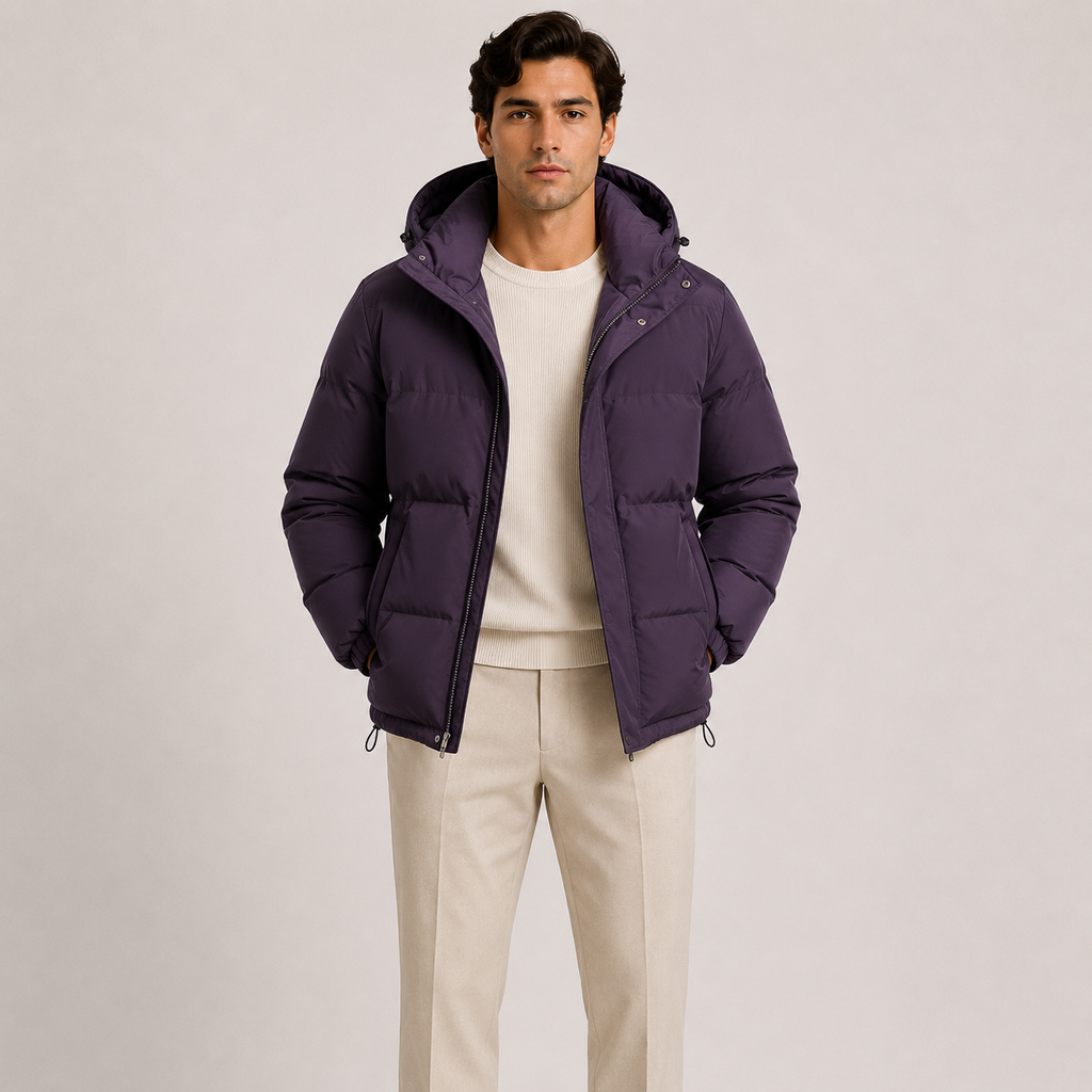 Lightweight Hooded Puffer Jacket