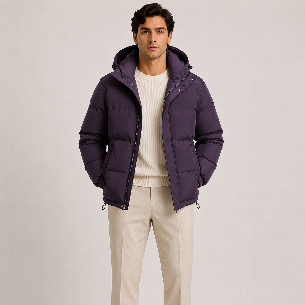 Lightweight Hooded Puffer Jacket