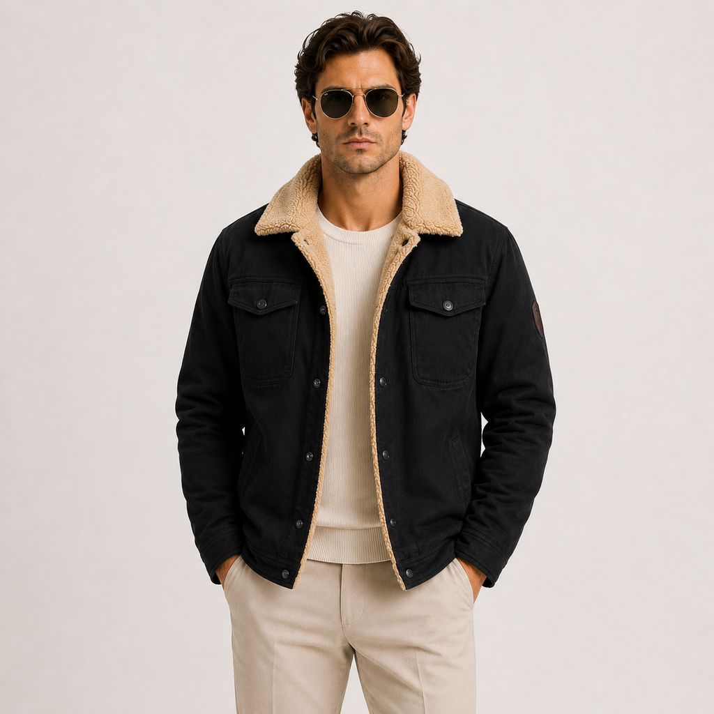 Fleece-Lined Utility Jacket