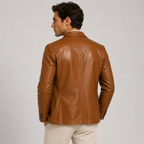 Leather-Look Blazer Jacket