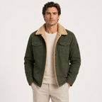 Fleece-Lined Utility Jacket