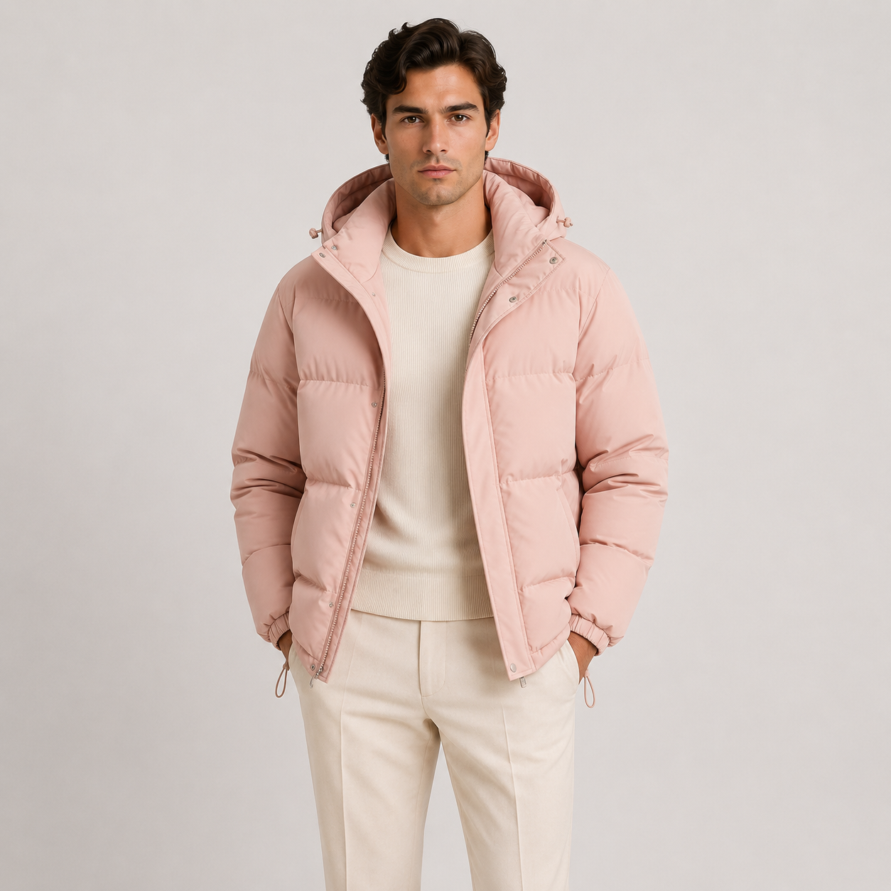 Lightweight Hooded Puffer Jacket