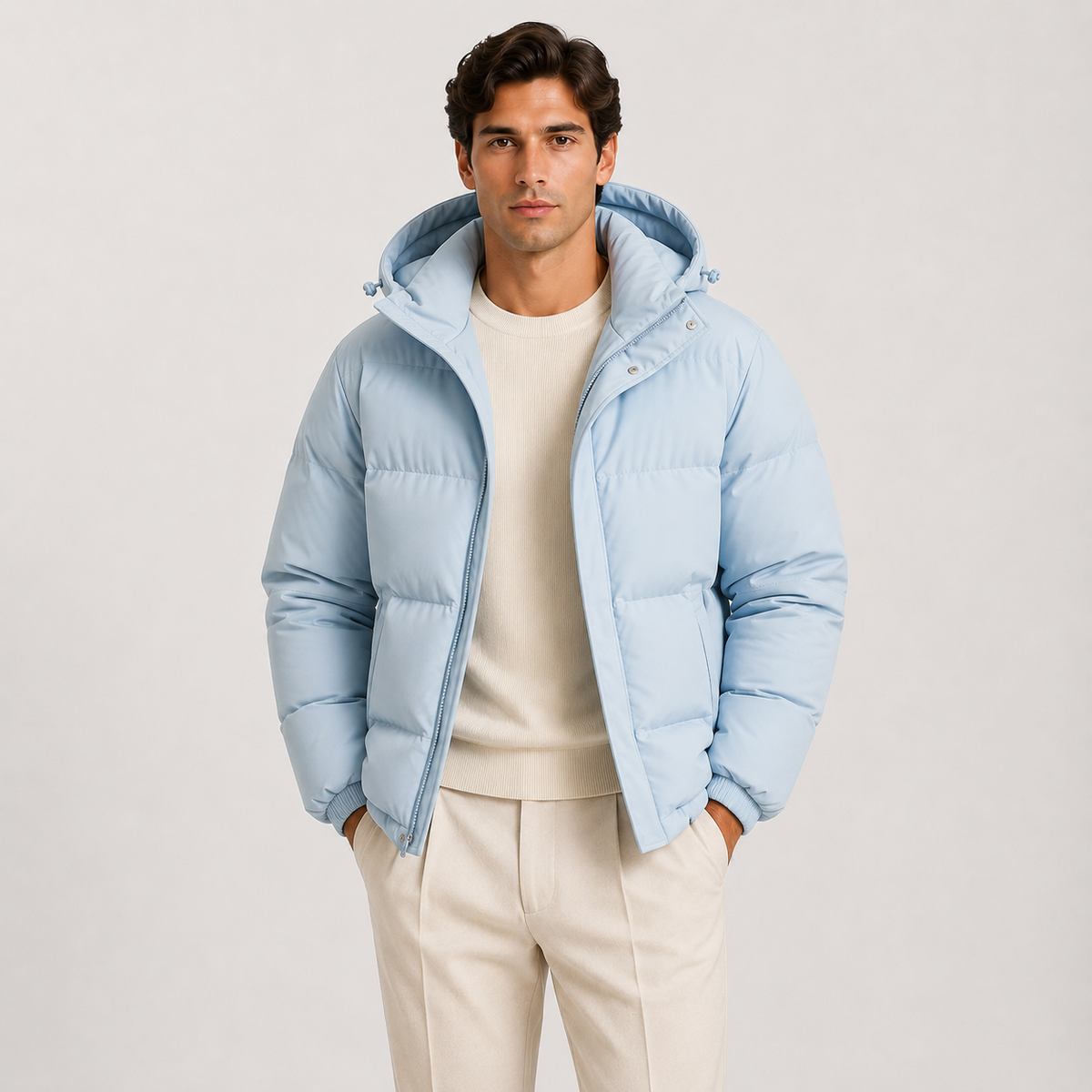 Lightweight Hooded Puffer Jacket