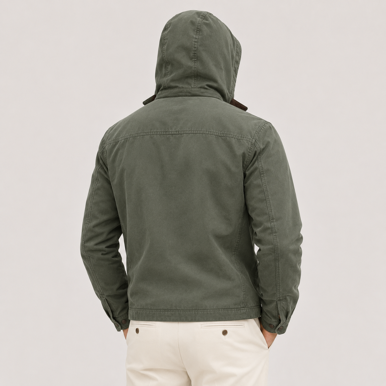 Fleece-Lined Hooded Jacket