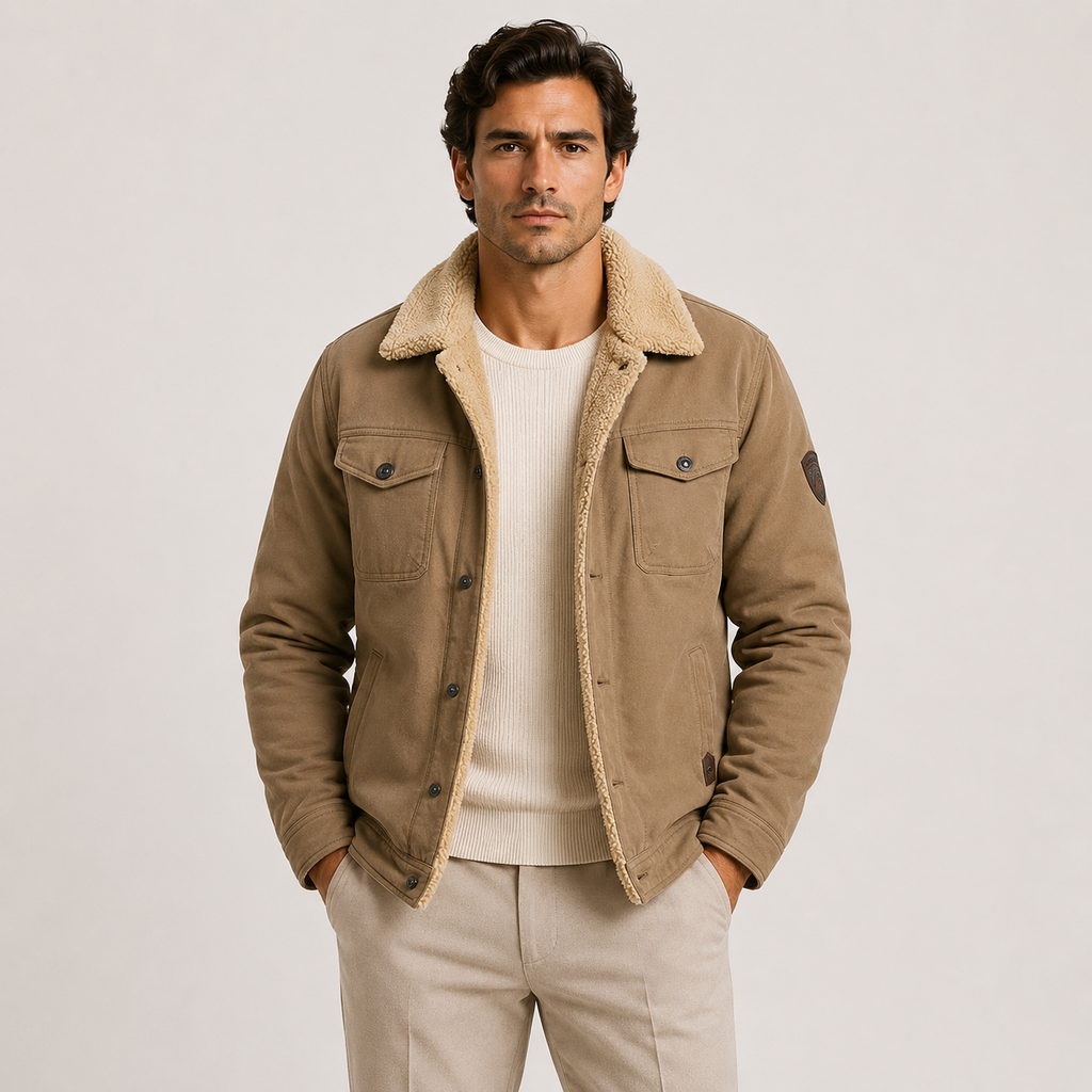 Fleece-Lined Utility Jacket