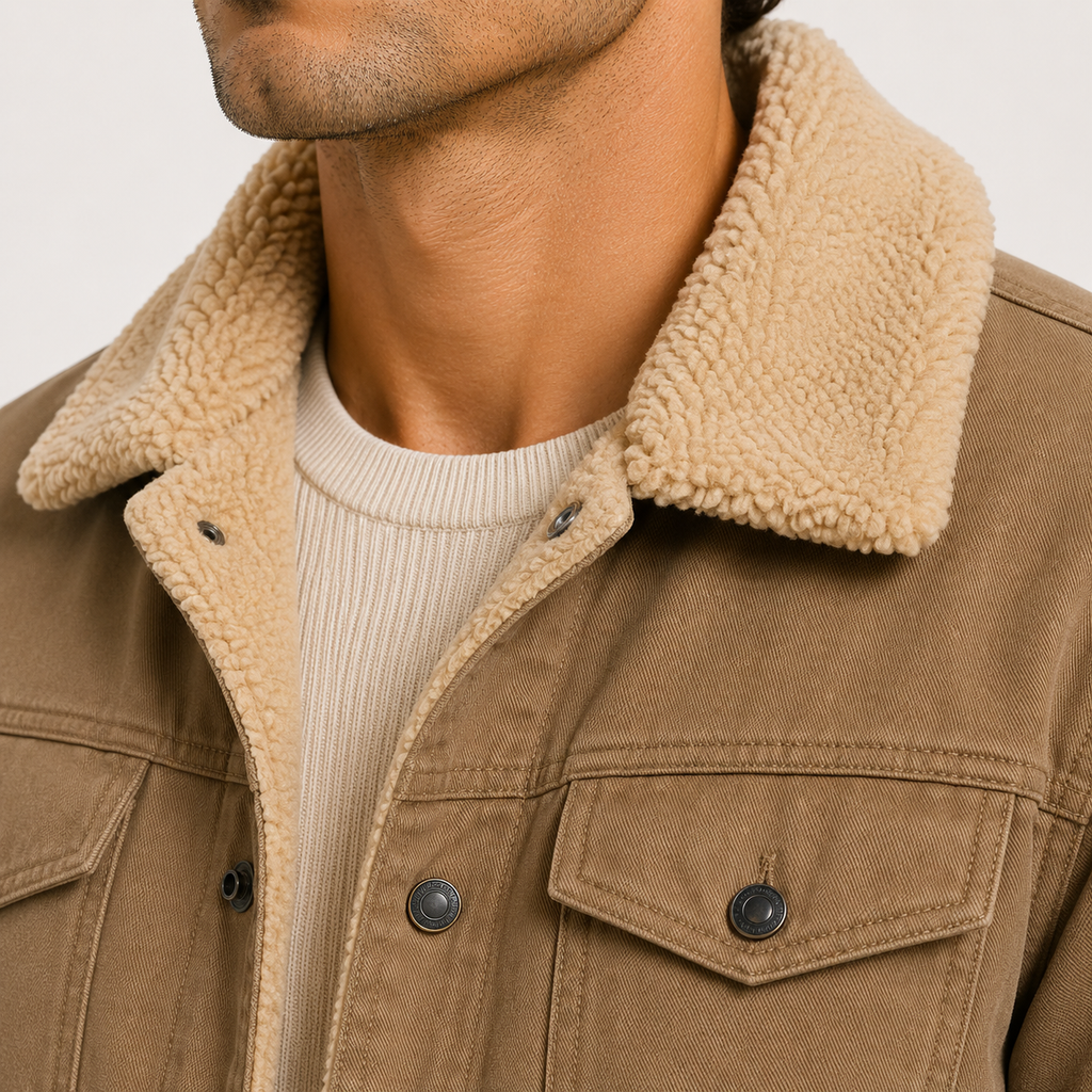 Fleece-Lined Utility Jacket