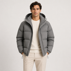 Lightweight Hooded Puffer Jacket