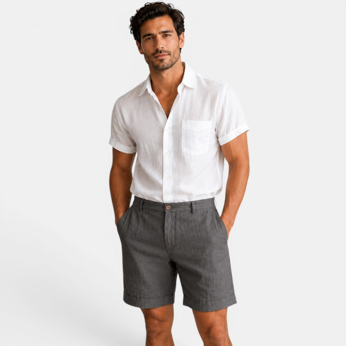 Cotton-Linen Everyday Shorts