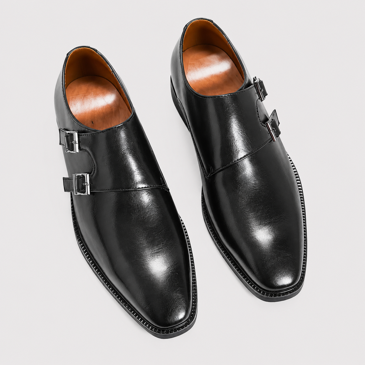 Double Monk Strap Dress Shoes