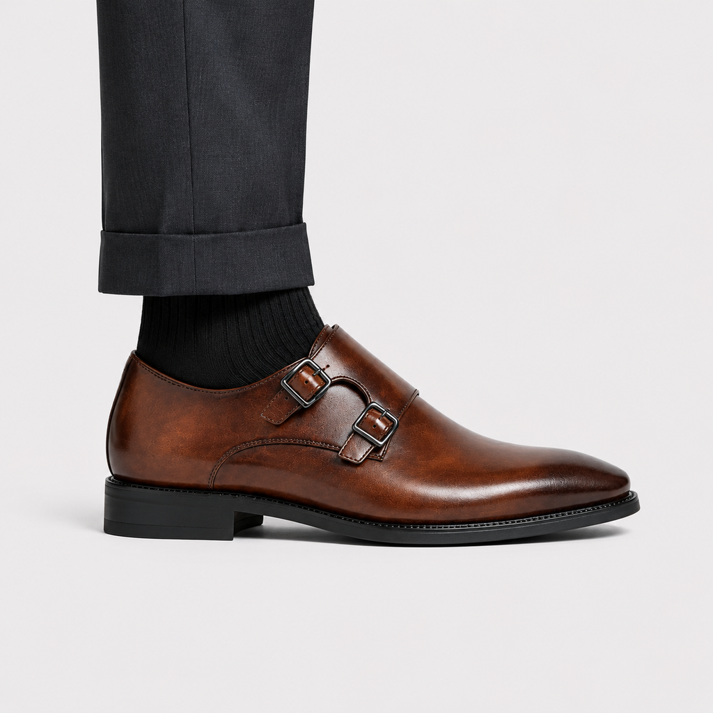Double Monk Strap Dress Shoes