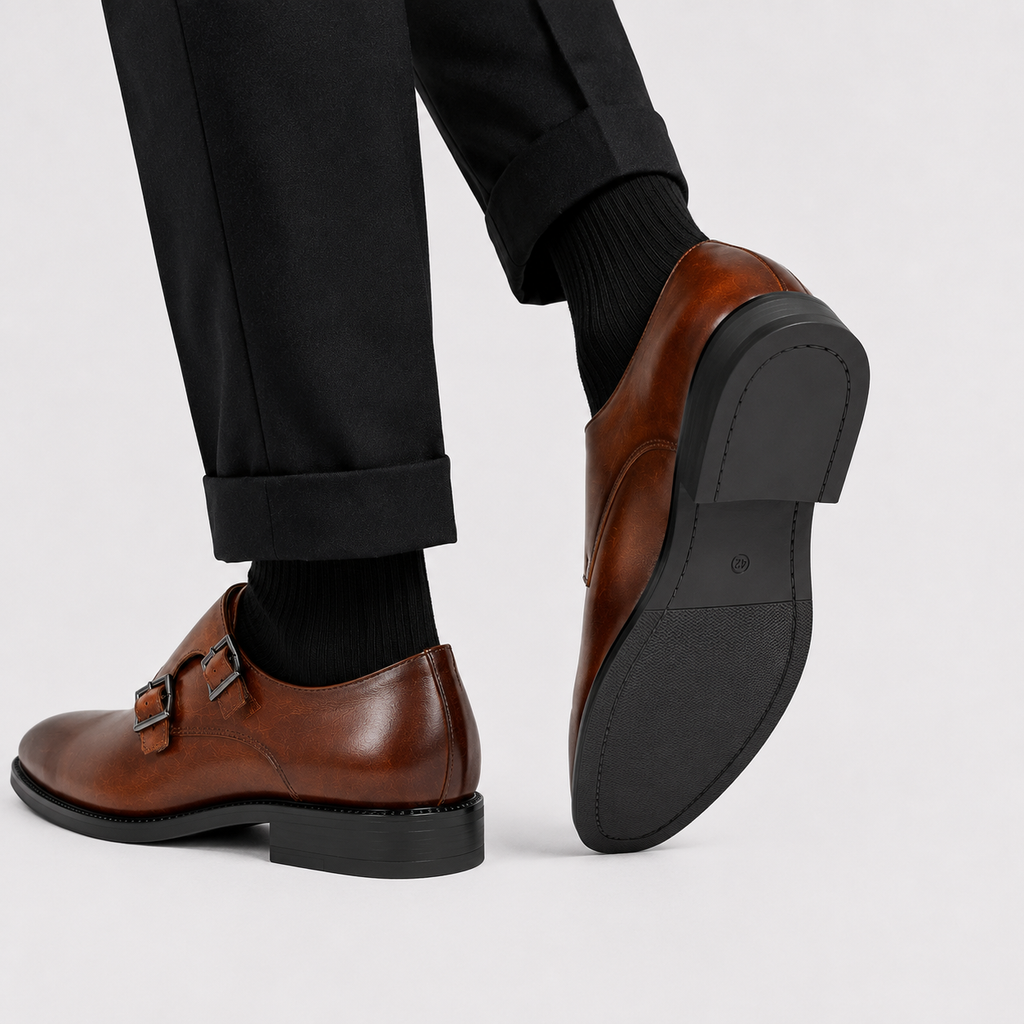 Double Monk Strap Dress Shoes