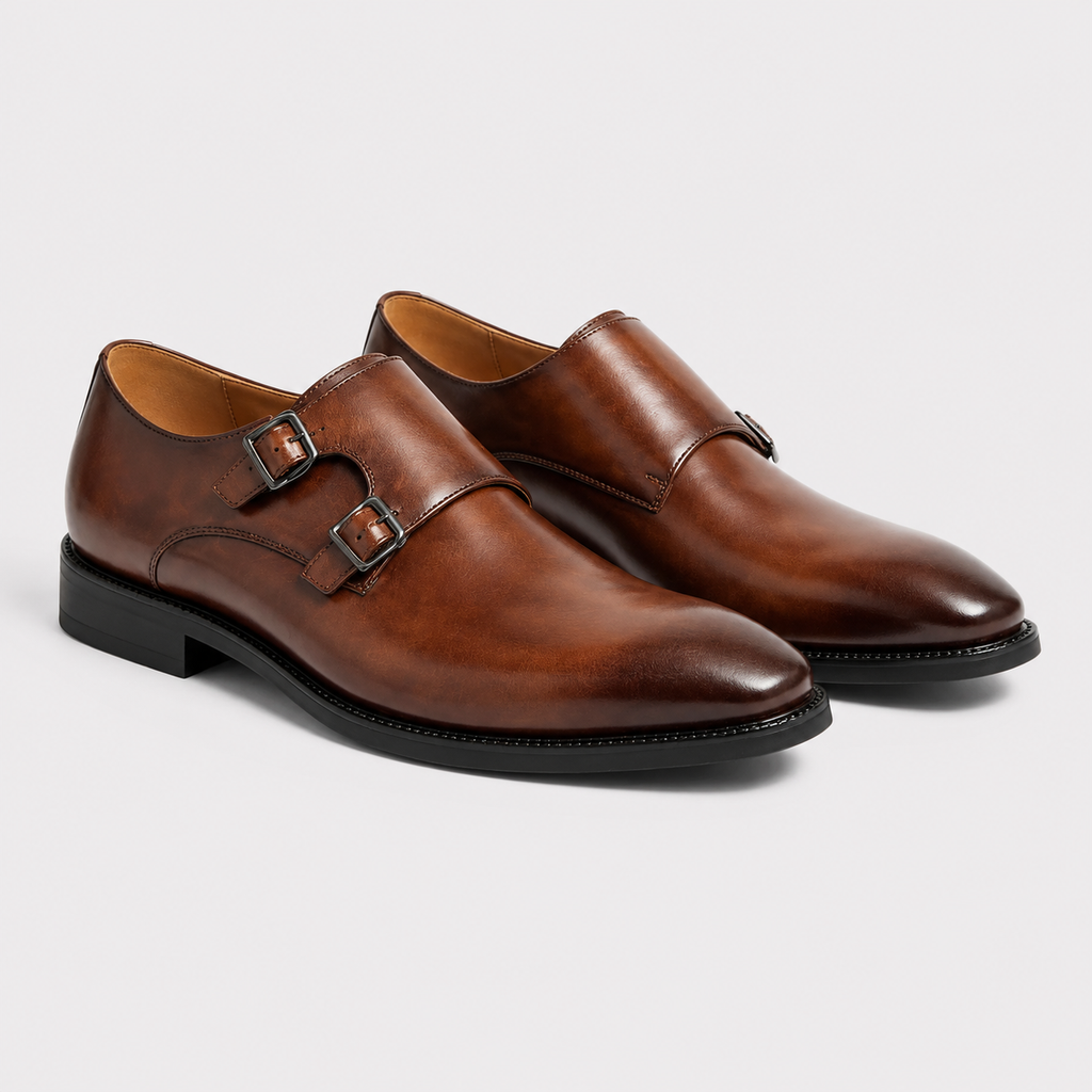 Double Monk Strap Dress Shoes