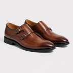 Double Monk Strap Dress Shoes