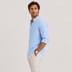 Casual Long Sleeve Henley Shirt Lightweight - Secranzo