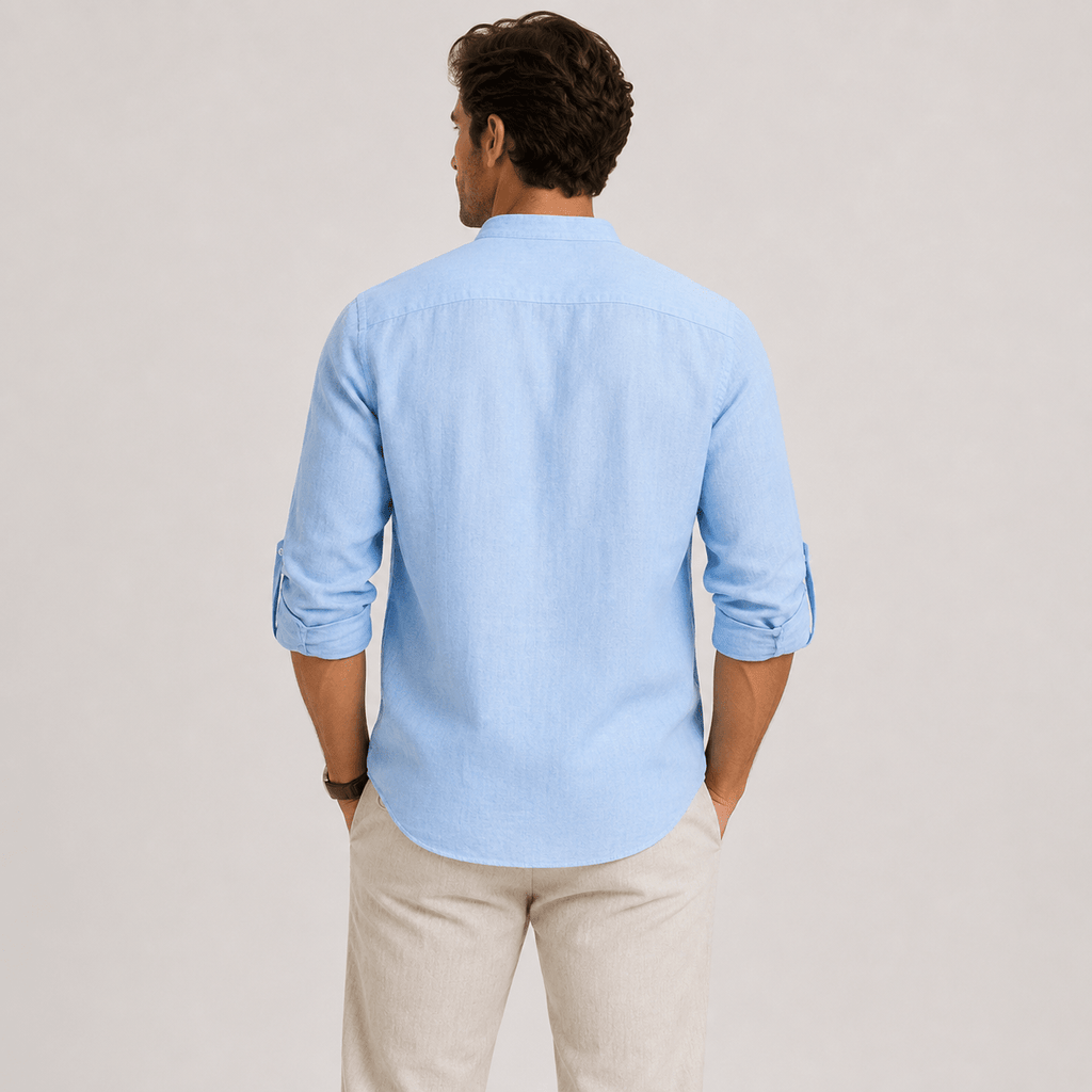 Casual Long Sleeve Henley Shirt Lightweight - Secranzo