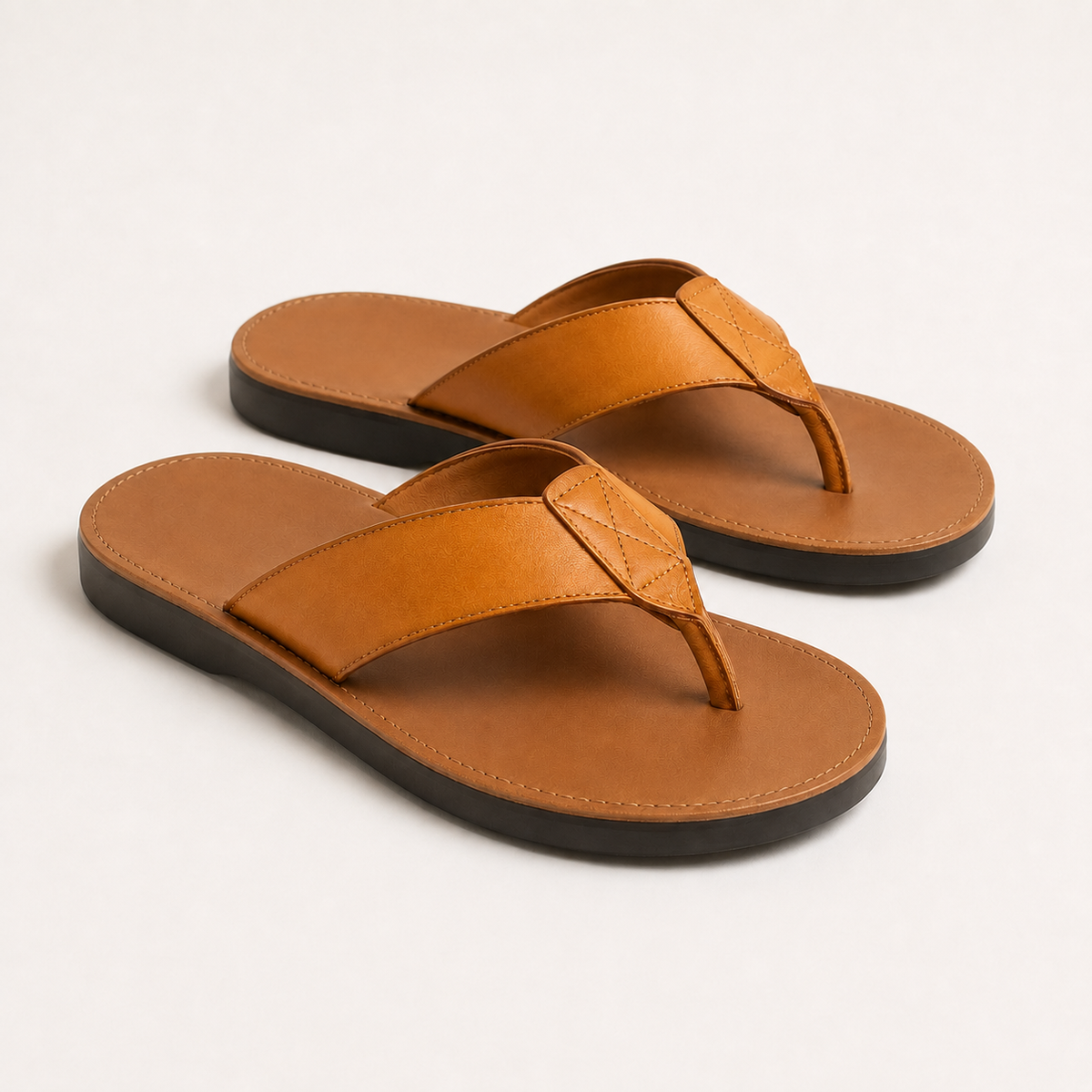 Leather Slide Sandals