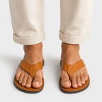 Leather Slide Sandals