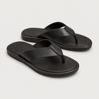 Leather Slide Sandals
