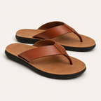 Leather Slide Sandals