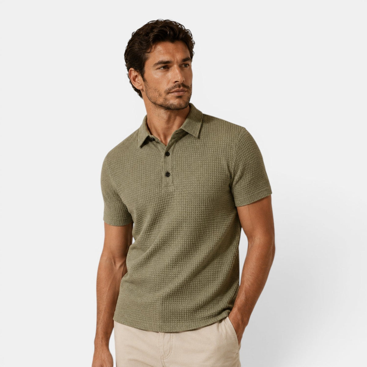 Refined Textured Polo Shirt