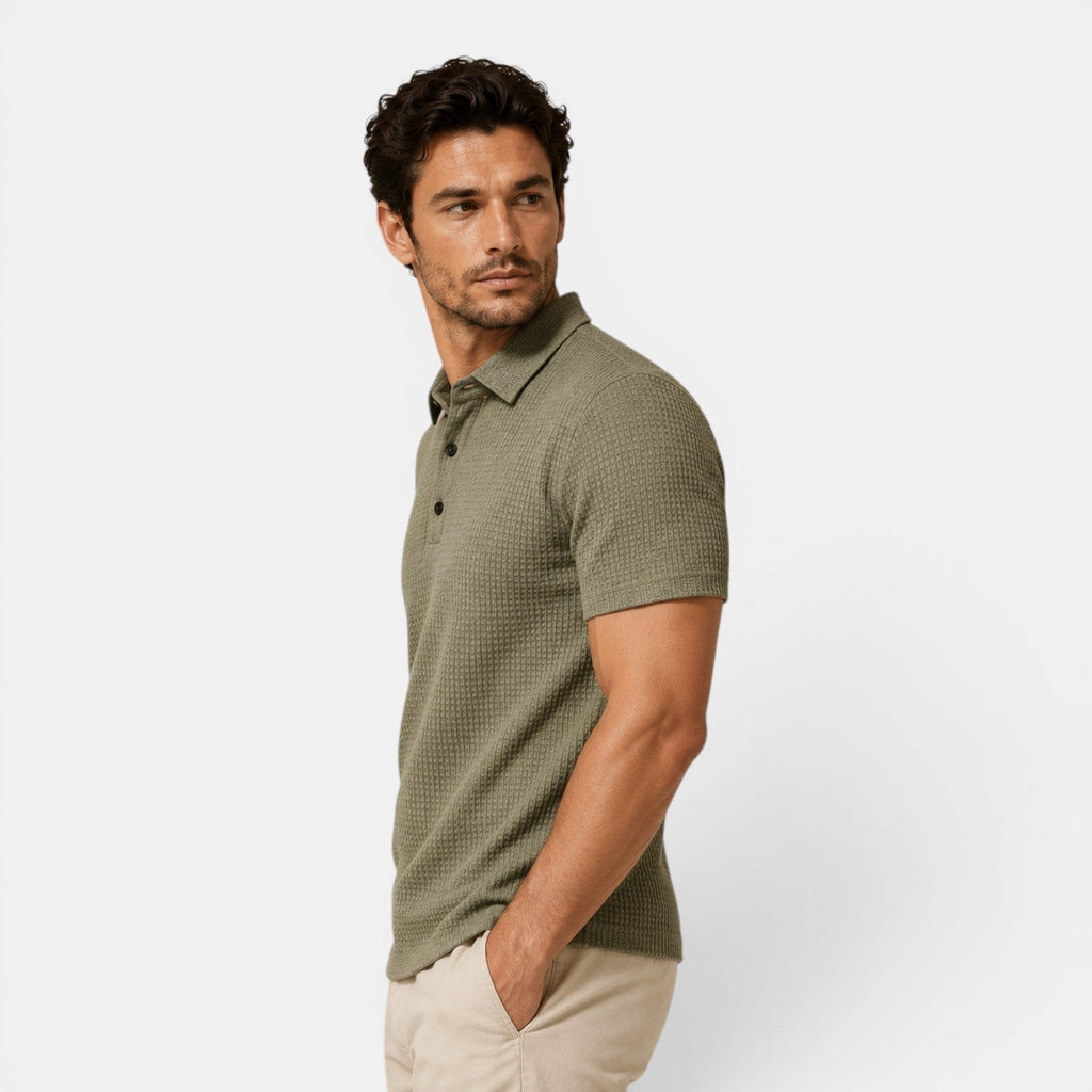 Refined Textured Polo Shirt