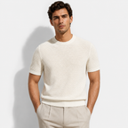 Textured Knit Crewneck Tee