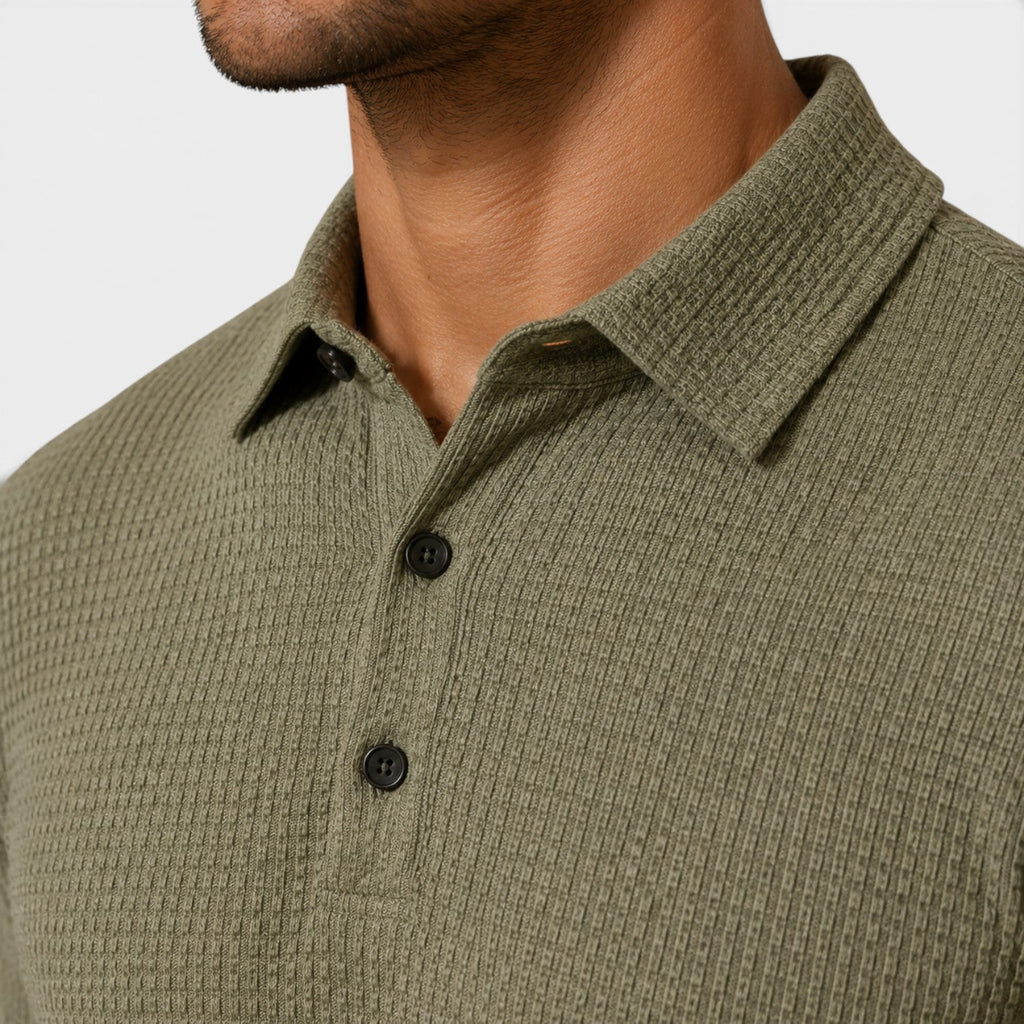 Refined Textured Polo Shirt