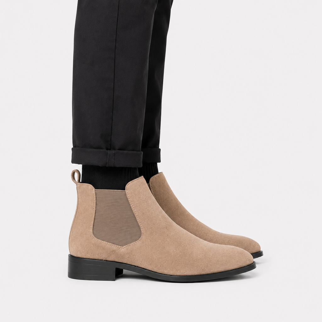 Suede Chelsea Slip-On Boots