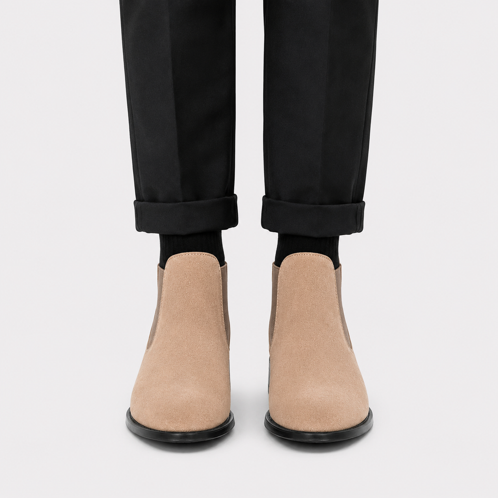 Suede Chelsea Slip-On Boots