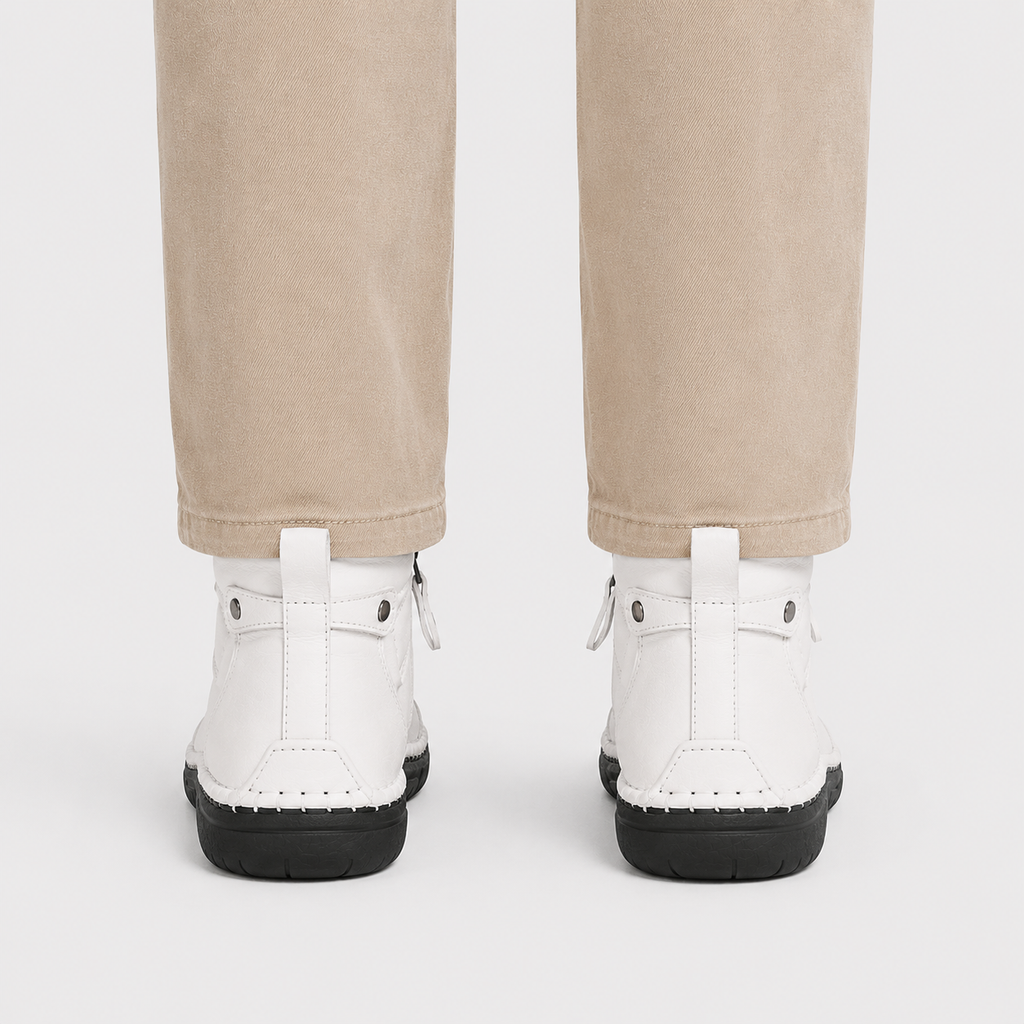 Side-Zip Leather-Look Slip-Ons