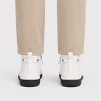 Side-Zip Leather-Look Slip-Ons