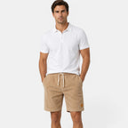 Soft Corduroy Drawstring Shorts