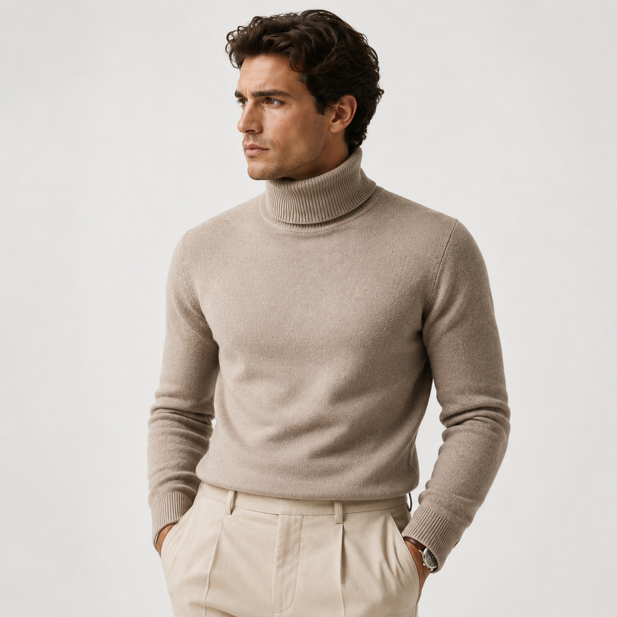 Knit Roll Neck Sweater