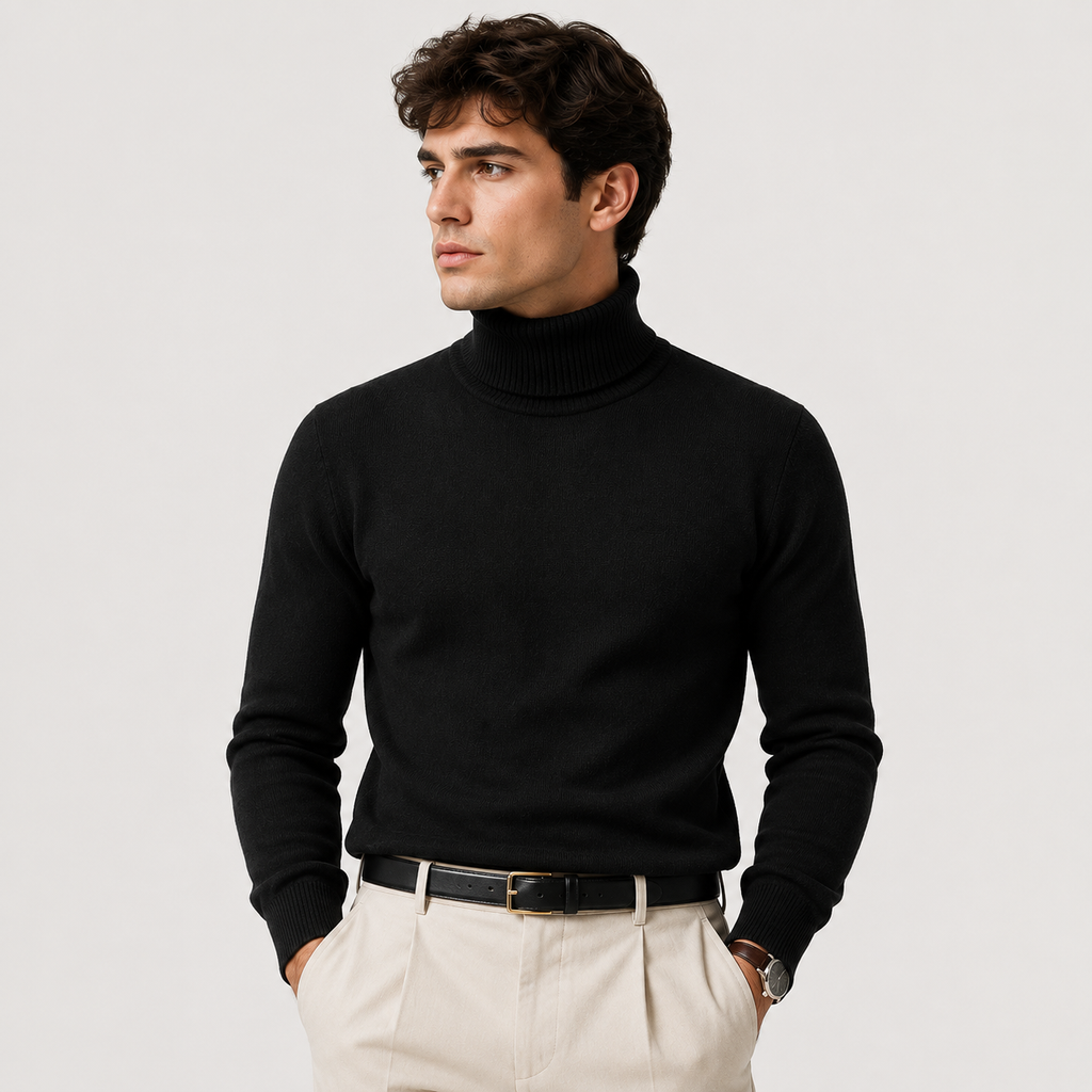 Knit Roll Neck Sweater