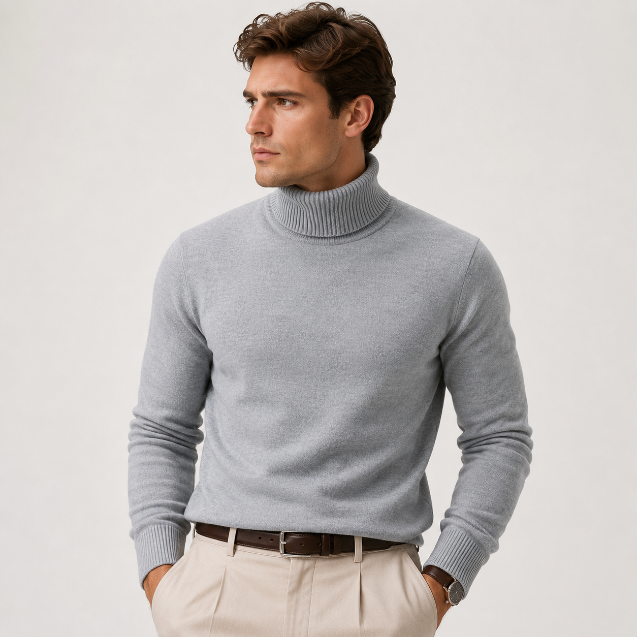 Knit Roll Neck Sweater