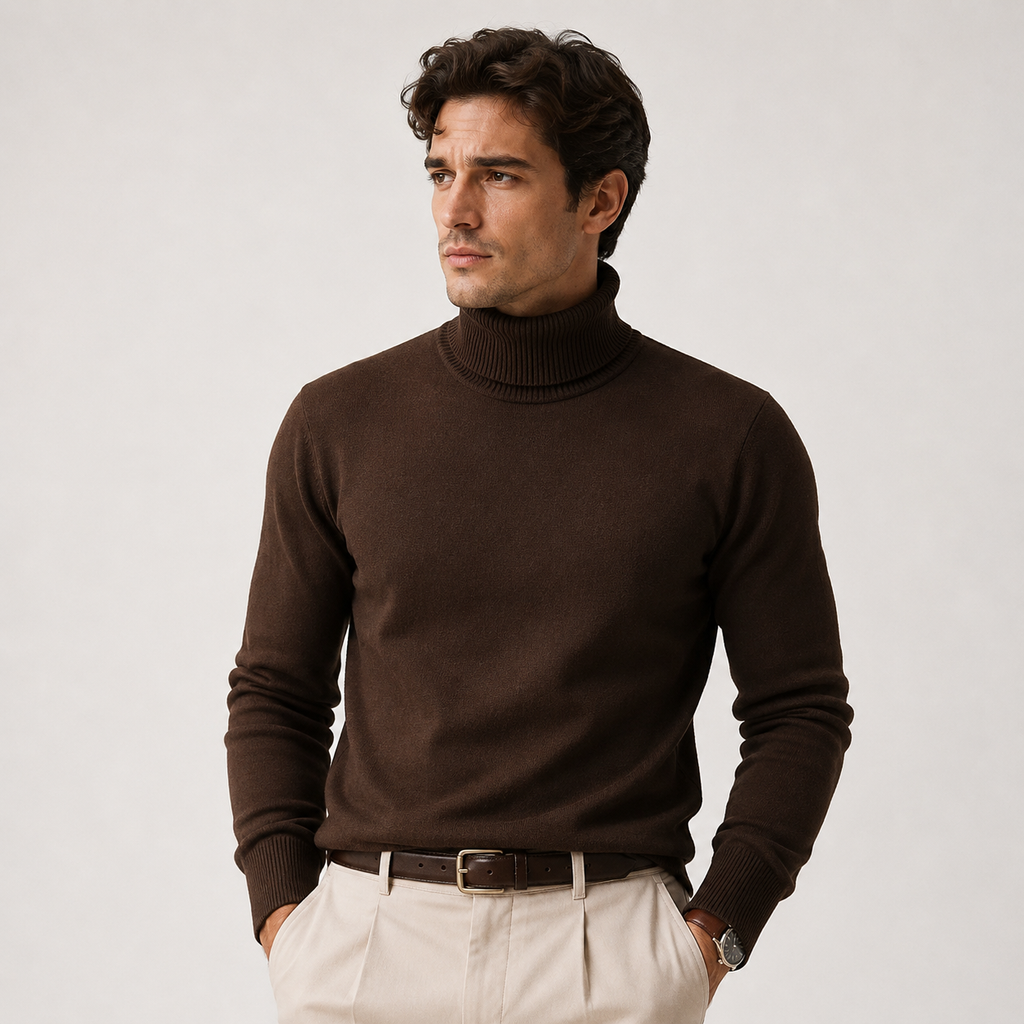 Knit Roll Neck Sweater