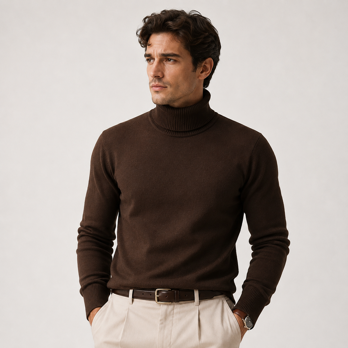 Knit Roll Neck Sweater